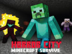 Horror Town Minecraft uživo da ispričate priču